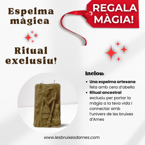 Espelma màgica de les bruixes d'Arnes + ritual exclusiu